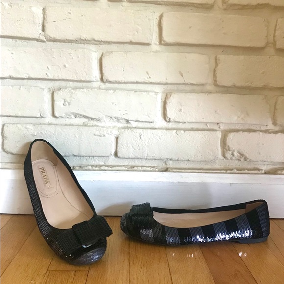 NEW Prada Sequin Ballet Flats - Picture 3 of 4
